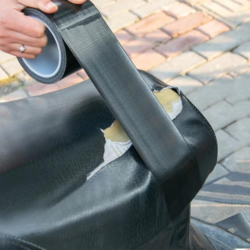Vinciann Rouleau adhésif 10 m x 5 cm patch réparation usure déchirures sièges auto cuir PU+OPP selles vélo sièges moto canapés chaises bureau