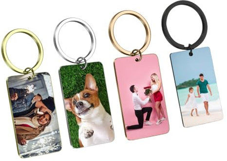 2025 Personalisiert Schlüsselanhänger Schlüsselanhänger mit Bild | Personalisierter Schlüsselanhänger | Partner und Freundinn | Schlüsselanhänger Gravur Foto | Partner Geschenk aus Edelstahl