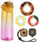 Alpha Fit Borraccia aromatizzata, compatibile con Air Up, 900 ml, a prova di perdite, senza BPA, con 3 capsule aromatiche, infrangibile e lavabile in lavastoviglie (giallo soleggiato)