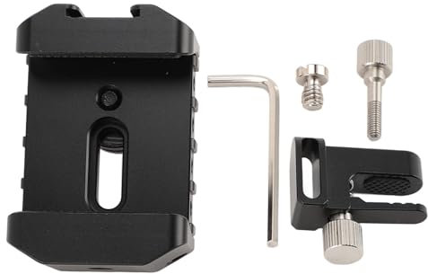 Xolsurg SSD Mounting Bracket Aluminum Alloy Universal Solid State Drives Holder Clip with Cold Shoe 1/4in Thread Slot
