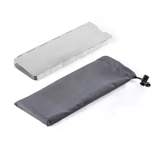 GCYEIDMA Camp Stove Windshield Lightweight Foldable Outdoor Windshield Panel for Camping Gas Stoves Portable Windscreen(14 Plates)