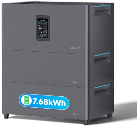 MARSTEK JUPITER C Plus 7,68kWh PV Speicher für Balkonkraftwerk (0% VAT), 4 MPPT 2400W Solareingang, All-in-One Stromspeicher mit Mikroinverter, IP65, 6000 Zyklen