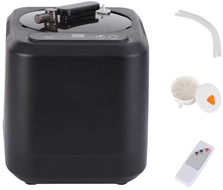 Upgrade Tragbarer Dampfgenerator für Sauna 4L, 1200W Leistungsstarker Mini-Dampfer mit Fernbedienung, Schnellaufheizung für Heim-Spa & Ganzkörperpflege, geeignet für Saunazelt, Decke & Dampfsauna