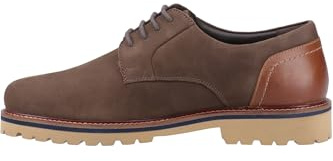 Hush Puppies Male Marcus Lace Shoe, Brown, 8
