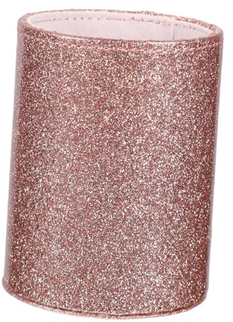 PRETYZOOM Aufbewahrungseimer aus Pu Leder für Kosmetikpinsel mit Großer Kapazität Tragbarer Stiftehalter in Roségold für Reisen und Outdoor Aktivitäten