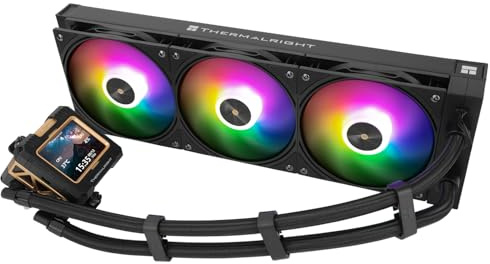 Thermalright TR FW 360 - Raffreddamento ad acqua ARGB, 360 AIO, risoluzione IPS 320 x 240, schermo LCD con display IPS da 2,4 pollici, raffreddamento CPU liquido per raffreddamento CPU AMD/Intel