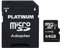 PLATINUM High Speed microSDXC Karte 64GB Class 10 UHS-I U1 Speicherkarte inkl. SD Adapter - Micro SD Karte für Smartphone, Tablet, Kamera 177323