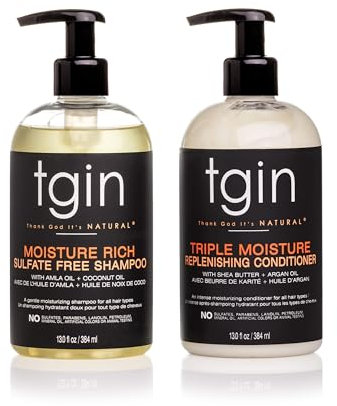tgin Shampoo + Conditioner Duo by tgin (Thank God It's Natural)