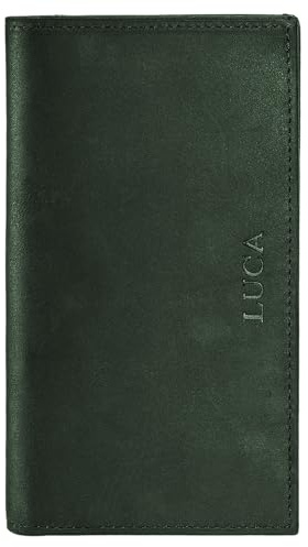 LUCA iPhone Tasche Handmade in Germany Nubk Pine Green passend für iPhone Max und Plus Modelle