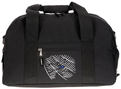 Elephant Sporttasche mit Schuhfach/Naßfach Sport Tasche + Trinkflasche (Spider Schwarz)