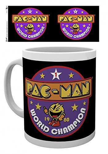 1art1 Pac-Man - World Champion Foto-Tasse Kaffeetasse 9 x 8 cm