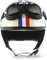 Moto Helmets® D22-Set „France“ · Brain-Cap · Halbschale Jet-Helm Motorrad-Helm Roller-Helm Scooter-Helm Bobber Mofa-Helm Chopper Retro Cruiser Vintage Pilot Biker Helmet Brille Visier · M (57-58cm)