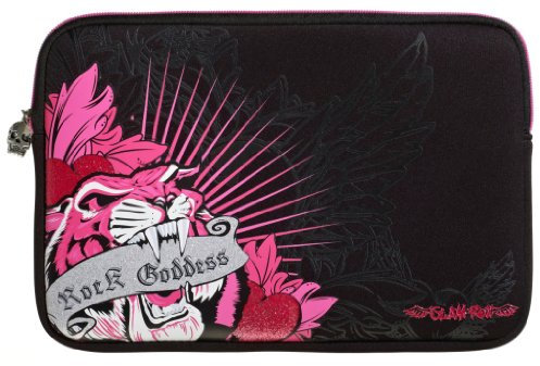 Glam Rox Tiger Neoprene Notebooktasche 39,6cm (15,6 Zoll), schwarz