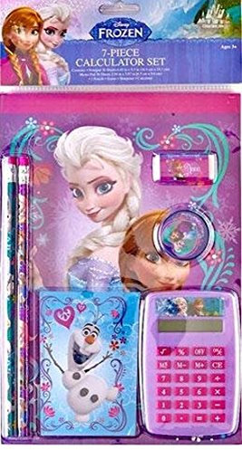 Disney Frozen School Supply Calculator Stationary 7 Piece Set