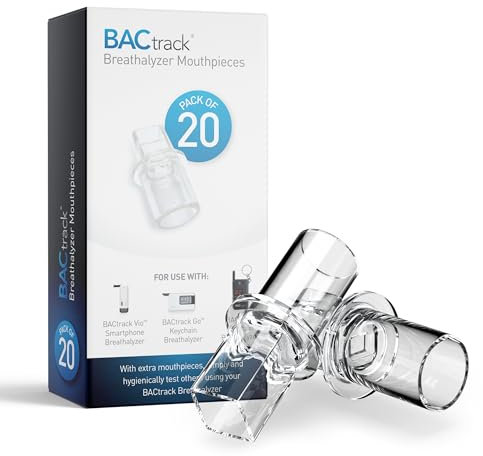 BACtrack Schlüsselanhänger Atemalkoholtester Mundstücke (Packung mit 20 Stück)