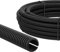 AUPROTEC Wellrohr geschlitzt 2 bis 50m / Leerrohr geschlitzt/Wellrohr UV beständig/Kabelschutzschlauch/Kabelschlauch schwarz - Innendurchmesser 17 mm, Länge 25 m