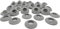 Langard 12mm Grey snap 'n' Tap Eyelets Pack of 20pcs
