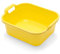 Addis Rectangular Washing Up Bowl with Handles, Plastic, Bright Yellow, 39 x 32 x 14 cm
