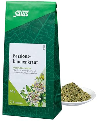 Salus - Passionsblumenkraut Tee - 1x 60 g Beutel - lose - Arzneitee - Passiflorae herba - pflanzliches Beruhigungsmittel bei nervösen Unruhezuständen - bio