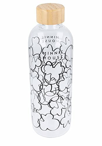 Stor 253 Grande Bouteille en Verre 1030 ML Minnie, Noir, 1,25 picometer Taille Unique