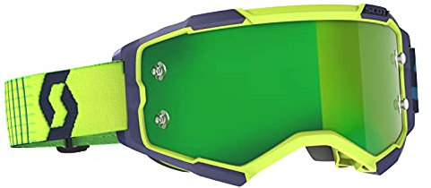 Scott Fury Motocross-Brille, Blau/Gelb (Blue/Yellow, One Size)