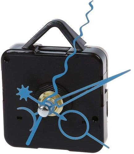 CABLEPELADO Uhrwerk: leises Quarzuhrwerk, Reparaturset für Uhren, 3D-Uhr, Uhrgriffe, Uhrwerk, Minutenzeiger 65 mm, Stundenzeiger 60 mm, Blau