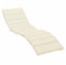vidaXL Sonnenliege Auflage, Liegenauflage Outdoor, Polster Auflage für Gartenliege Liegestuhl, Polsterauflage, Creme 200x50x3cm Oxford-Gewebe