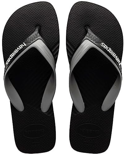 Havaianas Dual, Flip Flop Men, Black Steel Grey, 39/40 EU