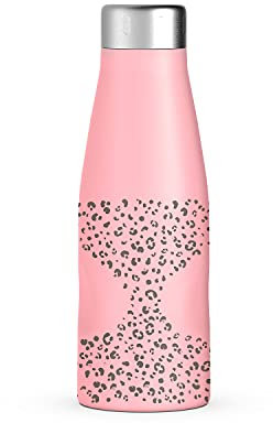 Suavinex, Botella Térmica de Acero Inoxidable 500 ml. Para Líquidos Fríos y Calientes. Mantiene la Temperatura. Con Doble Pared. Cierre Hermético de Rosca. Acero Inoxidable 100%, Grado 18/8. Rosa