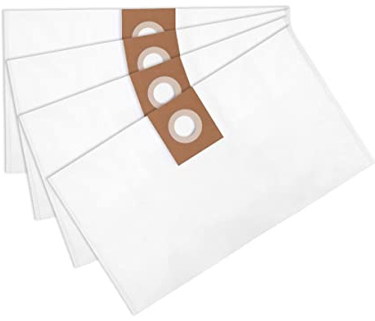 VONROC Staubbeutel synthetisch für VC504AC & VC506AC Nass- und Trockensauger - 4 Stück