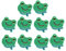 TOSSPER 10 Pcs Frog Iron on Patches Sew on Patches Diy Decor or Repair Embroidered Appliques for Clothing Backpacks T-shirt Caps Shoes, Pink