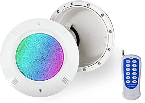 HLJPL Foco empotrable para Piscina par56 con nicho Impermeable, Foco Piscina Sumergible IP68 para Piscinas con Paredes de Acero y hormigón con Revestimiento de Aluminio