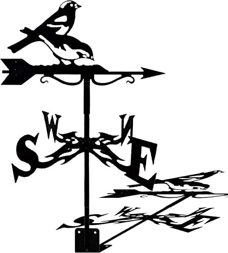 Girouette Magpie créative girouette Durable en Acier Inoxydable rétro girouette Ferme Jardin Patio Cour Montage sur Toit Ornement décoration girouettes