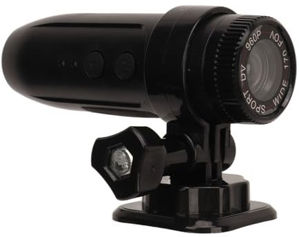 Cámara para Casco de Moto de Bicicleta, Cámara de Vídeo HD 1080P para Bicicleta, Cámara de Acción Deportiva Impermeable con Grabación en Bucle, Cámara Deportiva para Bicicleta Al