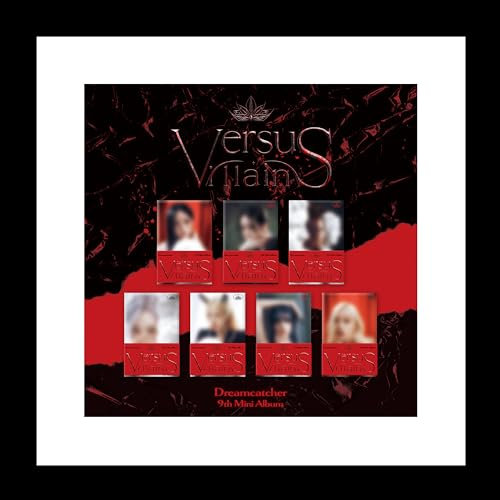 Dreamcatcher Villains 9th Mini Album POCA Version Photostand Paket + QR Karte+Fotokarte + Aufkleber + Benutzerhandbuch + Tracking Sealed DC Dream Catcher (zufällige Version)