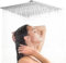 Ducha de baño cuadrada de 20 pulgadas, estilo moderno, cabezal de ducha de lluvia de acero inoxidable, precipitación, cascada ultrafina, cobertura completa del cuerpo, alto flujo para el hogar, hotel