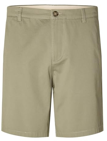 Selected Homme Herren Slhregular Bill Flex Noos Chinoshorts, Vetiver, S EU