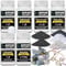 BAIDOON 6 in 1 Rock Tumbler Media Kit - 4 Step Bulk Grit, 1 Ceramic Refill Media, 9 Types Unpolished Rocks, Ultimate Rock Polishing Supplies Kit, Compatible with Rocks, Gemstones, Glass