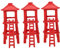TEHAUX Mini-Spielzeug 3St -Modell Sandtisch-Layout- Land Wachturm Modelle spielzeug toys Spielzeuge Plan Wachturm Länder-Wachturm-Modell Sandkasten schmücken Wachhäuschen