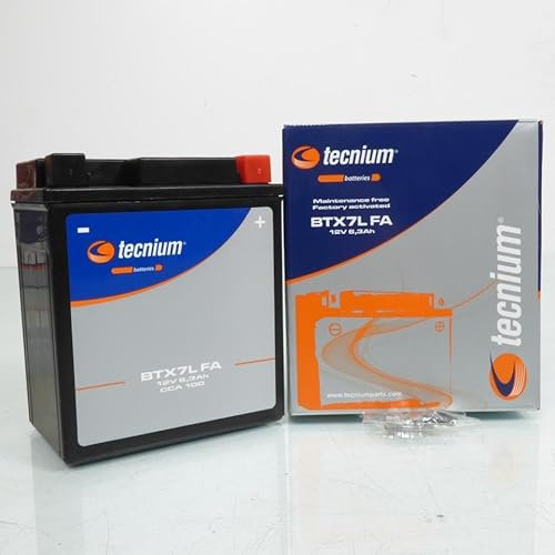 Batterie SLA Tecnium pour Moto Honda 600 Cbf S/Abs 2004 à 2007 YTX7L-BS / 12V 6Ah Neuf