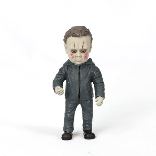 Horror Movie Garden Gnomes Statues Sculpture Horror Movie Ornaments Halloween Nightmare Resin Figurines for Tabletop Decorations Collectibles