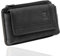 MATADOR 2in1 Echtleder Handy Gürteltasche mit Reißverschlussfach #Brisbane, mit edler Geschenkbox und RFID Schutz, Elegante Handytasche Leder für Smartphone bis 6,9 Zoll in Schwarz Matt