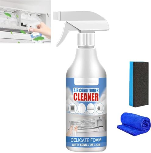 Air Conditioner Cleaner, No Washing Air Conditioner Foaming Coil Cleaner Spray, Stain Remover Deodorizing Cleaning Foam Agent, Multipurpose Rinse Free Foaming Cleaner Spray (1Pcs)