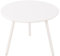 CLP Couchtisch Minot I Runder Loungetisch für draußen und drinnen I Gartentisch wetterfest und UV-beständig I Outdoor Beistelltisch, Farbe:weiß