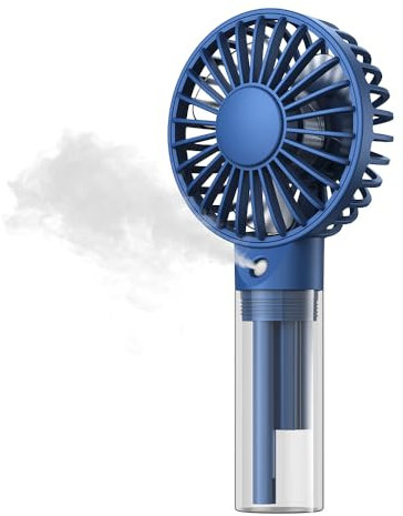 TOPK Ventilateur brumisateur portable – Ventilateur personnel rechargeable à main avec réservoir d'eau de 32 ml Mini ventilateur de refroidissement à main pour voyage, extérieur, maquillage, camping,