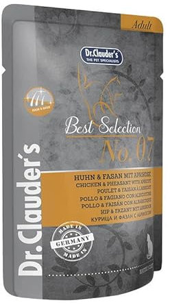 Dr. Clauder's Best Selection Adult No. 7 Huhn & Fasan mit Aprikose Pouch | 16 x 85 g