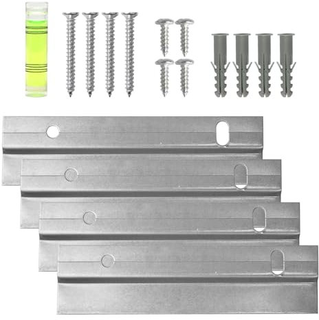 2 Paire Cintre Pour Tableaux FrançAis, Rail Fixation En Z, Fixations Pour Cadres, Supports De Fixation Murale En Aluminium Pour Suspendre Des Tableaux Muraux Miroirs œUvres Art Cadres