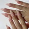 Calkkrer Lot de 24 faux ongles brillants à coller, en forme d'amande, couleur unie, faux ongles à coller, faux ongles