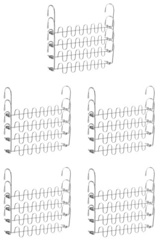 PRETYZOOM 5 Sätze Kleiderbügel Hängeschrank-Organizer Gürtelhalter Für Kleiderschrank Pullover-Organizer Gürtelhalter Für Männer Reisebügel Rostfreier Stahl Silver 4 Stück * 5