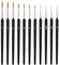 12 Teiliges Miniatur Detail Pinsel Set Fein Pinsel Mit Palette Mikro Künstler Acrylfarben Set Für Feine Detailmalerei Kunstmalerei Acrylfarben Öle Aquarelle Malen Nach Zahlen Figur